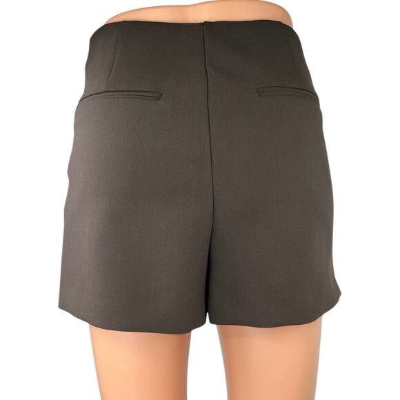 Zara Women's Brown High Waist Straight Pencil Mini Wrap Skirt Skort Size XS - Picture 3 of 5